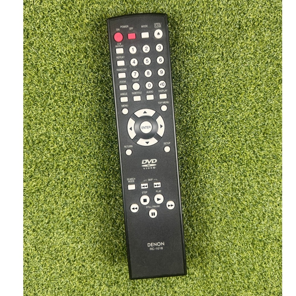 Denon RC-1018 DVD‎ Video Remote Control OEM Replacement Tested Black